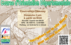Course d'orientation départementale (LD) à Courcelles-Chaussy